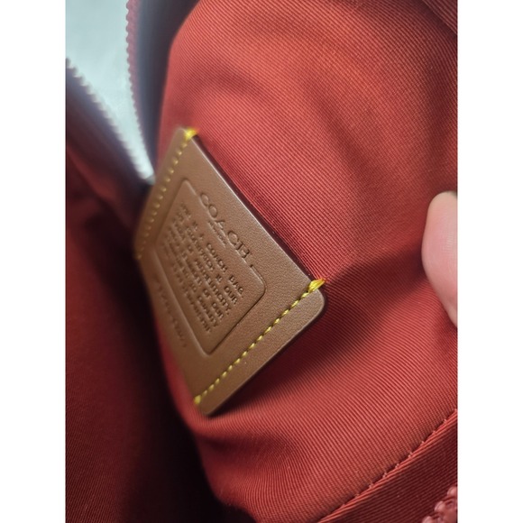 Coach Racer Red Sling Pack Backpack Small - Picture 6 of 6